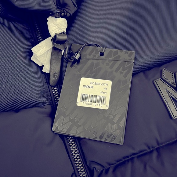 MACKAGE BOBBIE-STR NAVY 44 - Brand New Men’s Vest - Picture 7 of 9